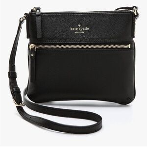 Kate Spade New York Cobble Hill Tenley Cross Body black, leather gold tone 7x9